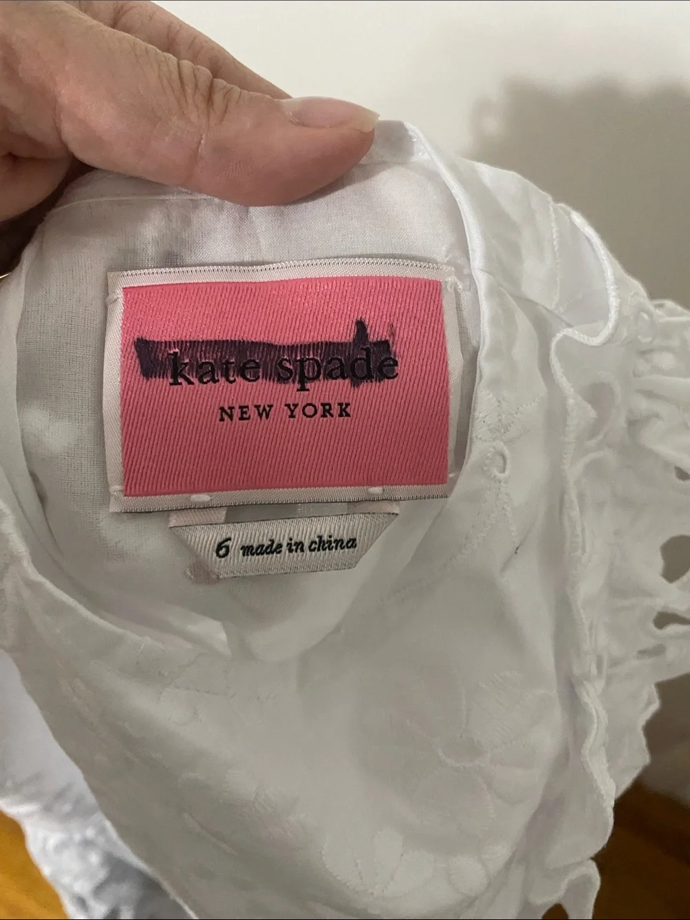 kate spade white sleeveless